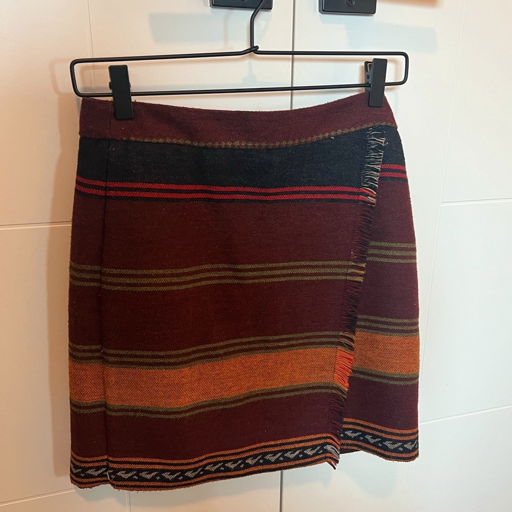 Loft Southwest Blanket Mini Skirt | Size 2P